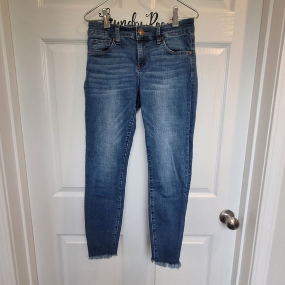 KUT FROM‎ THE KLOTH Connie Ankle Skinny Denim Jeans Women's Size 4 - Picture 1 of 14
